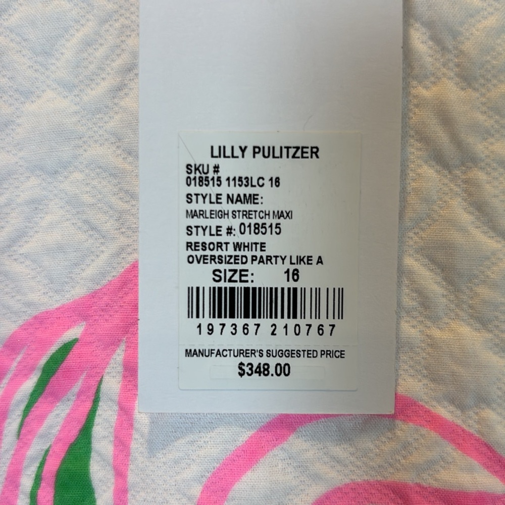 Lilly Pulitzer Marleigh Maxi
Shift Party Like A Pineapple Size 16 NWT - Picture 7 of 16